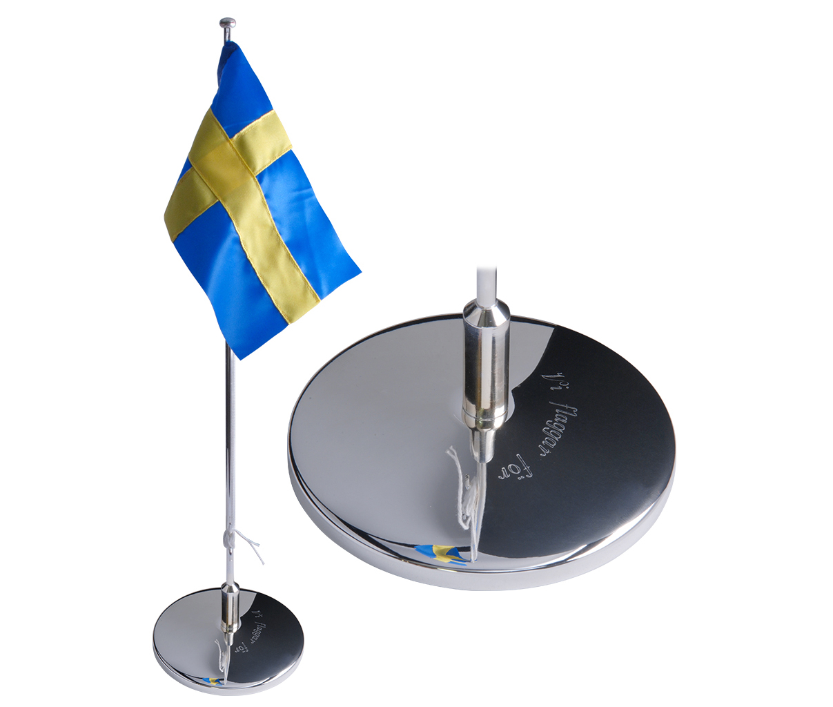 Produktbild förFlaggstång Nysilver Putsfri Vi Flaggar För